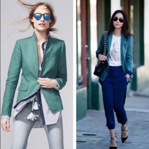 J. Crew Regent Linen Blazer in Autumn Bluegrass